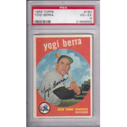 1959 Topps #180 Yogi Berra New York Yankees PSA 4
