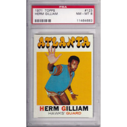 1971 Topps #123 Herm Gilliam Atlanta Hawks PSA 8 1971 Topps #123 Herm Gilliam Atlanta Hawks PSA 8