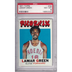 1971 Topps #39 Lamar Green Phoenix Suns PSA 8 1971 Topps #39 Lamar Green Phoenix Suns PSA 8