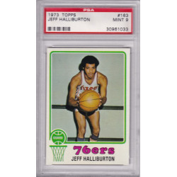 1973 Topps #163 Jeff Halliburton Philadelphia 76ers PSA 9