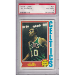1974 Topps #27 Jo Jo White Boston Celtics PSA 8
