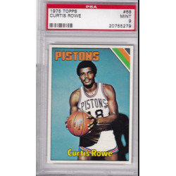 1975 Topps #68 Curtis Rowe Detroit Pistons Oregon PSA 9