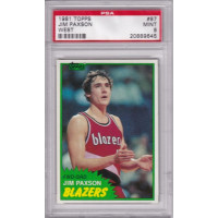 1981 Topps #87 West Jim Paxson Rookie Portland Trail Blazers PSA 9 1981 Topps #87 West Jim Paxson Rookie Portland Trail Blazers PSA 9