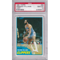 1981 Topps #95 West Freeman Williams Los Angeles Clippers PSA 10 1981 Topps #95 West Freeman Williams Los Angeles Clippers PSA 10
