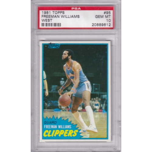 1981 Topps #95 West Freeman Williams Los Angeles Clippers PSA 10