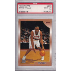 1998 Topps #205 Bonzi Wells Portland Trail Blazers Rookie PSA 10