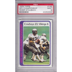 1978 Topps #166 Roger Staubach Dallas Cowboys Navy HOF PSA 9