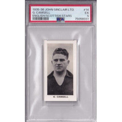 1935 John Sinclair Ltd English & Scottish Stars #14 George Camsell Middlesbrough PSA 5
