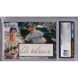 Al Kaline Detroit Tigers signed autograph card CGC JSA