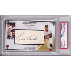 Earl Battey Minnesota Twins signed autograph card PSA DNA