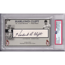 Harlond Cliff St. Louis Browns signed autograph card PSA DNA