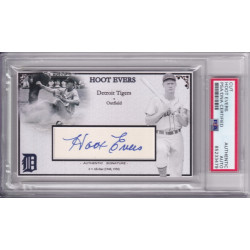 Hoot Evers Detroit Tigers signed autograph card PSA DNA
