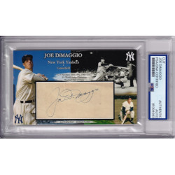 Joe DiMaggio New York Yankees signed autograph card PSA DNA