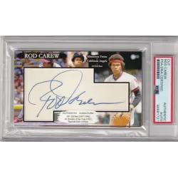 Rod Carew Minnesota Twins California Angels signed autograph card PSA DNA HOF
