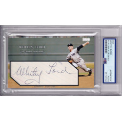 Whitey Ford New York Yankees signed autograph card PSA DNA HOF