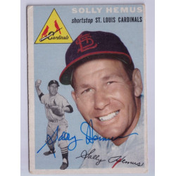 1954 Topps #117 Solly Hemus St. Louis Cardinals Signed Autograph