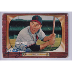 1955 Bowman #107 Solly Hemus St. Louis Cardinals Signed Autograph