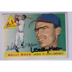 1955 Topps #67 Wally Moon St. Louis Cardinals Signed Autograph