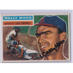 1956 Topps #55 Wally Moon St. Louis Cardinals Signed Autograph