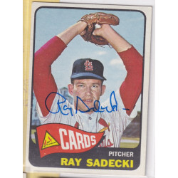 1965 Topps #230 Ray Sadecki St. Louis Cardinals Signed Autograph