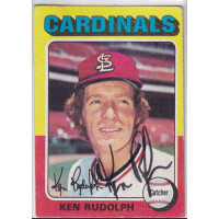 1975 Topps #289 Ken Rudolph St. Louis Cardinals Signed Autograph