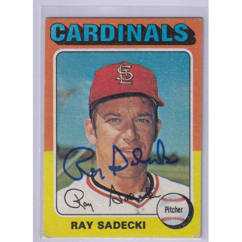 1975 Topps #349 Ray Sadecki St. Louis Cardinals Signed Autograph