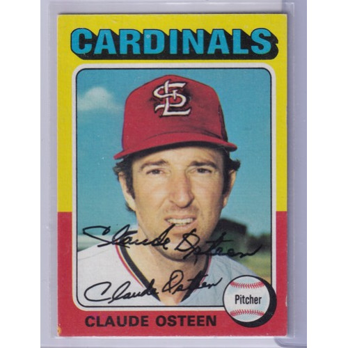 1975 Topps #453 Claude Osteene St. Louis Cardinals Signed Autograph