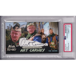 Art Carney The Archer 1966 Batman Honeymooners  Signed Autograph card PSA DNA