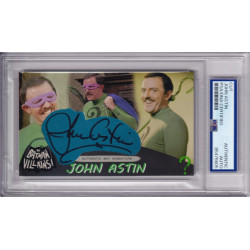 John Austin The Riddler 1966 Batman Gomez Addams Famil  Signed Autograph card PSA DNA