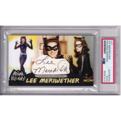 Lee Meriwether Catwoman1966 Batman Miss America  Signed Autograph card PSA DNA