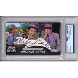 Milton Berle Louie The Lilac 1966 Batman Mr. Television Signed Autograph card PSA DNA