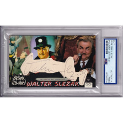 Walter Slezak 1966 Batman Clock King Signed Autograph card PSA DNA