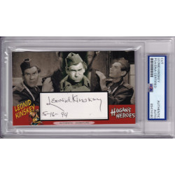 Leonid Kinskey Hogan Heroes Signed Autograph card PSA DNA