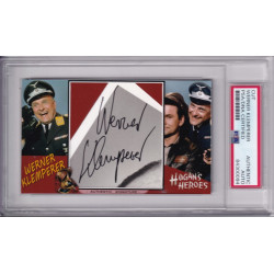 Werner Klemperer Hogan Heroes Signed Autograph card PSA DNA