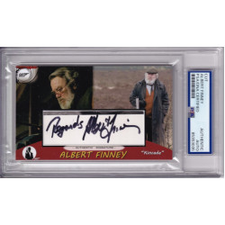 Albert Finney James Bond Signed Autograph card PSA DNA