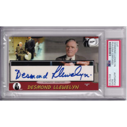Desmond Llewelyn Q  James Bond Chitty Chitty Bang Bang Signed Autograph card PSA DNA