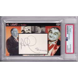 Al Lewis Grandpa Munsters Car 54 Where are You Signed Autograph card PSA DNA