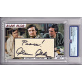 Alan Alda MASH Hawkeye Pierce Signed Autograph card PSA DNA Alan Alda MASH Hawkeye Pierce Signed Autograph card PSA DNA