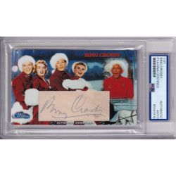 Bing Crosby White Christmas Road To Morocco Signed Autograph card PSA DNA