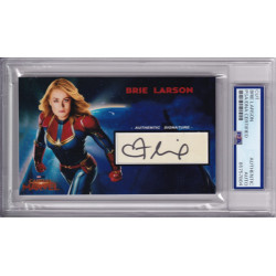 Brie Larson Captain Marvel Carol Danvers Signed Autograph card PSA DNA