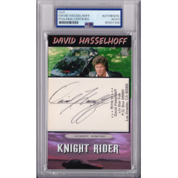 Davis Hasselhoff Knight Rider Baywatch Signed Autograph card PSA DNA