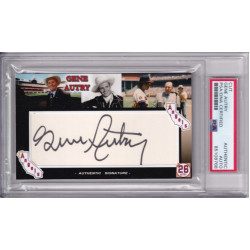 Gene Autry California Angels  The Singing Cowboy Signed Autograph card PSA DNA