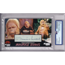 Maurice Evans Planet of the Apes Dr. Zaius Bewitched Batman Signed Autograph card PSA DNA