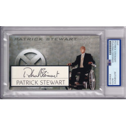 Patrick Stewart X-Men Picard Star Trek Professor Signed Autograph card PSA DNA