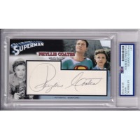 Phyllis Coates Lois Lane Superman Signed Autograph card PSA DNA