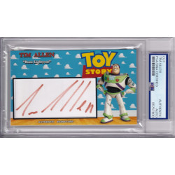 Tim Allen Toy Story Buzz Lightyear Home Improvement Santa Claus Signed Autograph card PSA DNA