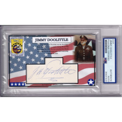 Jimmy Doolittle Raid General Tokyo Signed Autograph WWII card PSA DNA