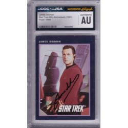 1991 Impel #269 James Doohan Scotty Star Trek Signed Autograph card CGC JSA