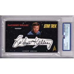 DeForest Kelly Dr. McCoy Star Trek Bones Signed Autograph card PSA DNA