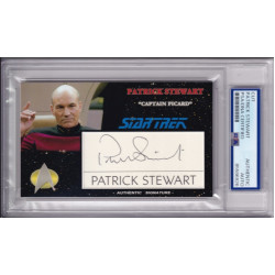 Patrick Stewart Jean-Luc Picard Star Trek Professor X-Men Signed Autograph card PSA DNA